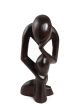Senegal Thinker Statue: Dark Brown(7-8