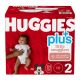 Huggies Plus Diapers, Size 2, 174 ct