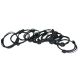 Set Of 12 Black Elephant Hair Bracelets