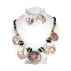 Brass Elephant Necklace & Earrings