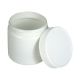 Set of 12 Plastic White Jars - 4 oz.