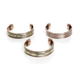 Set Of 3 Magnetic Copper Bracelets